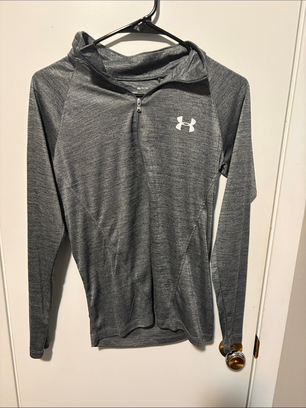 Under Armour Heather Gray Half-Zip Athletic Pullover